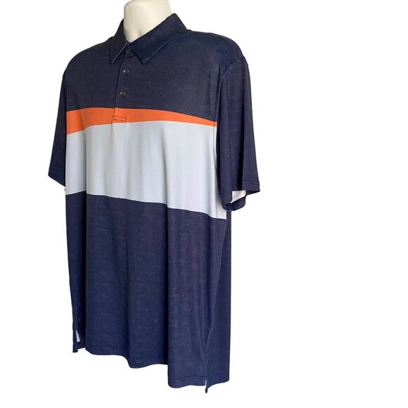 Chase54 Course Top Blue Orange Golf Polo Men's XL - Picture 3 of 9